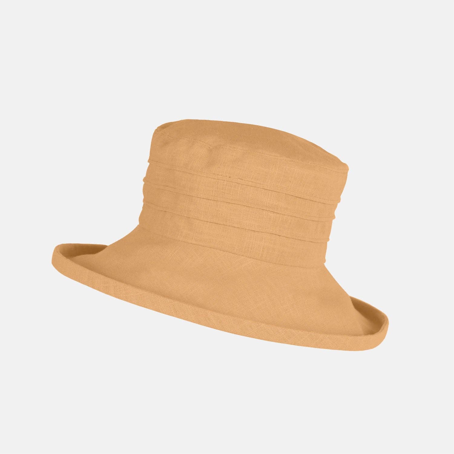 Packable Wide Brim Linen Sun Hat – Handcrafted in England