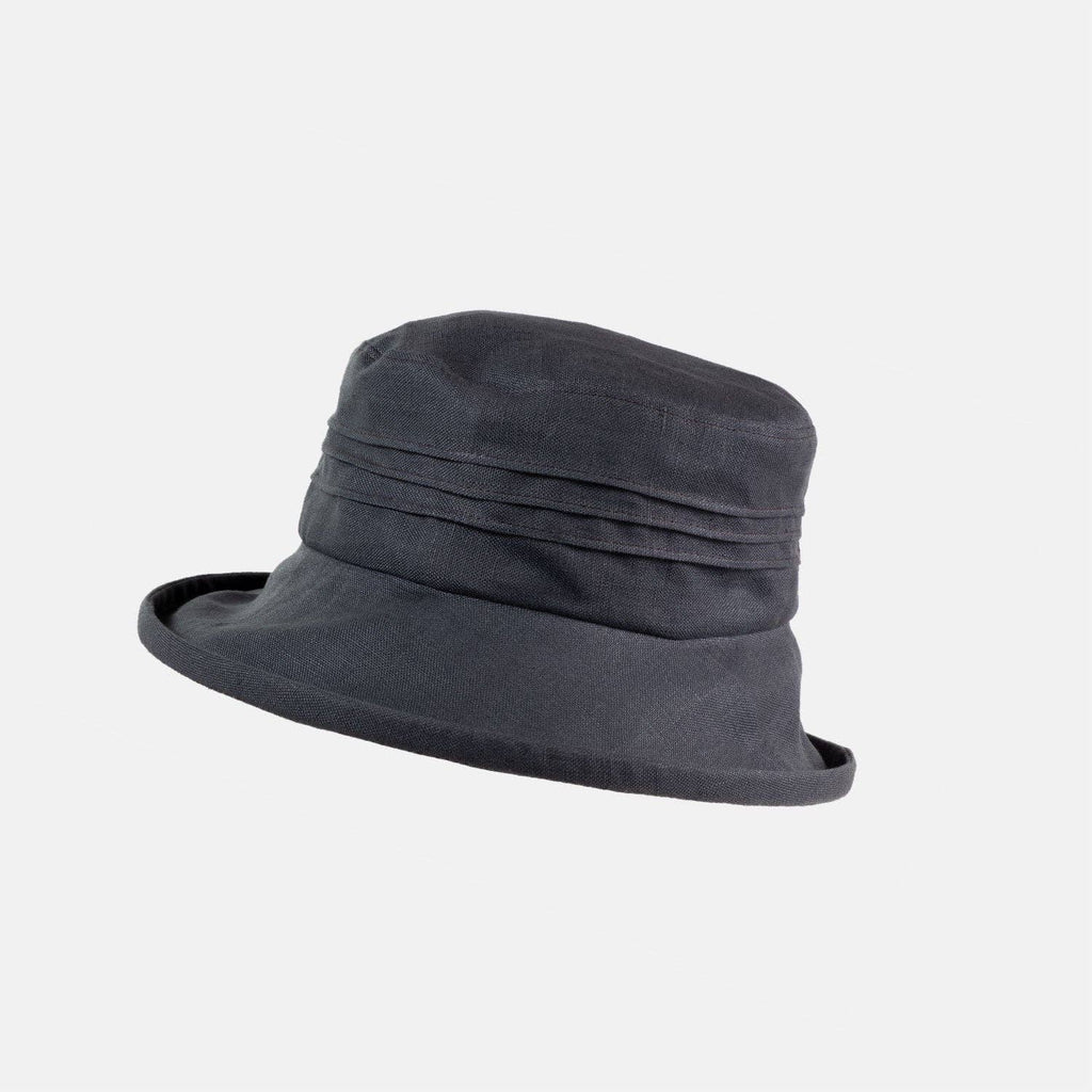 Linen Packable Sun Hat with Medium 8cm Brim– Handcrafted in England