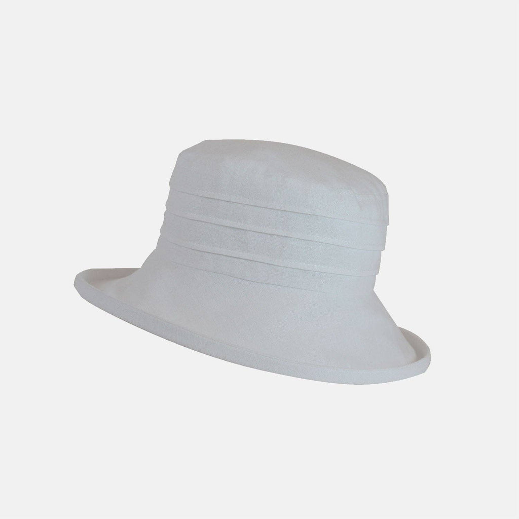 Linen Packable Sun Hat with Medium 8cm Brim– Handcrafted in England