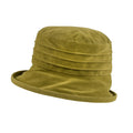 Water Resistant Ladies Velour Pin tuck Packable Hat