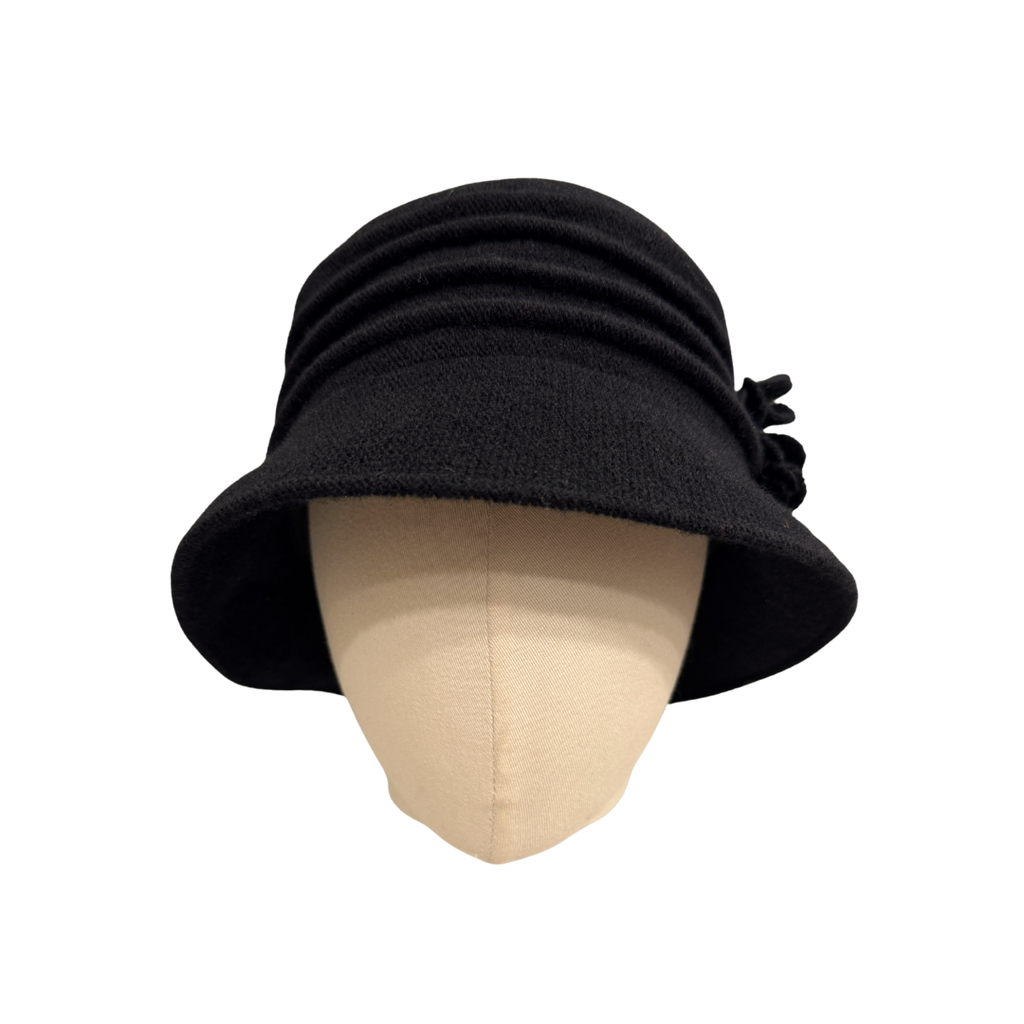 Ladies Winter Wool Cloche Hat