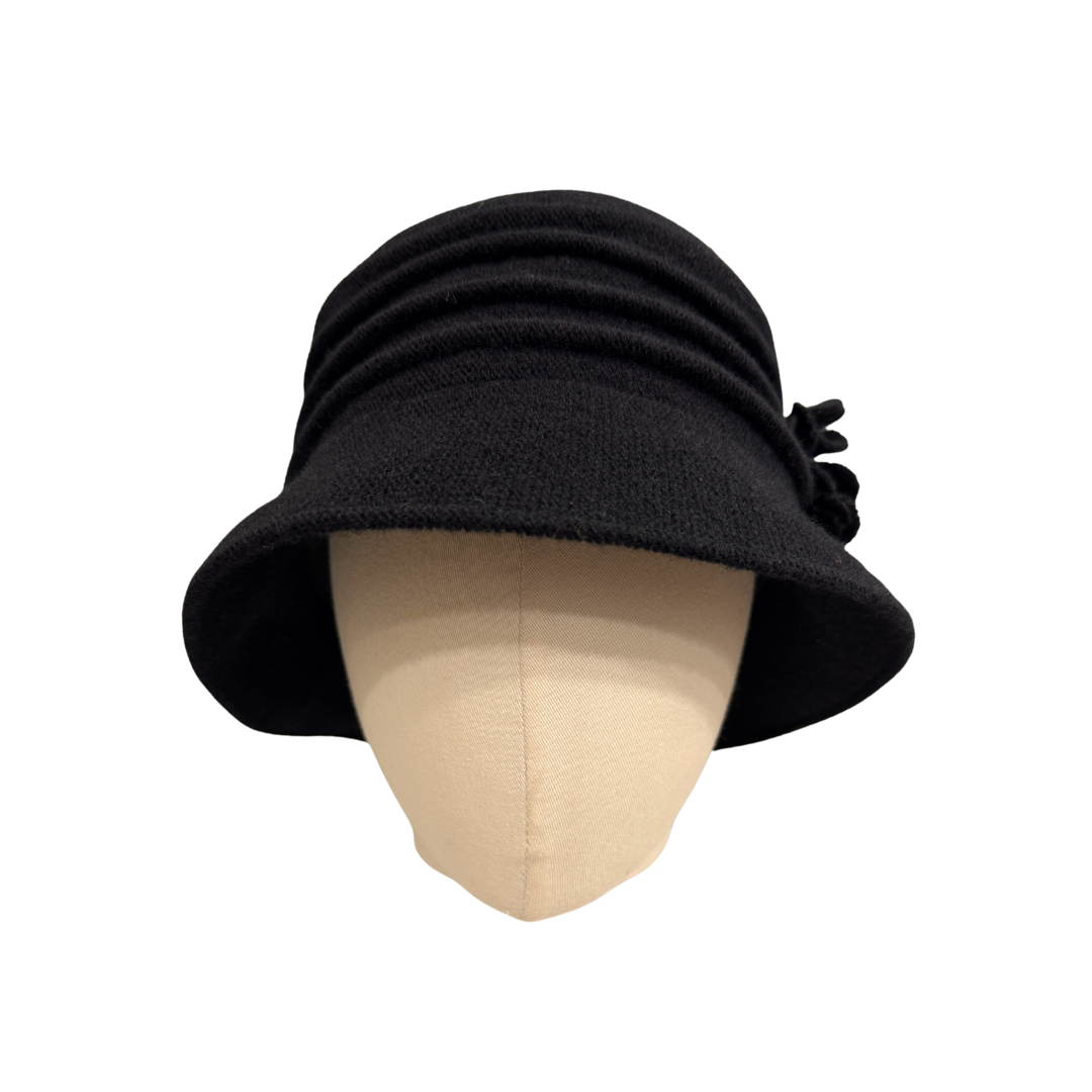 Ladies Winter Wool Cloche Hat