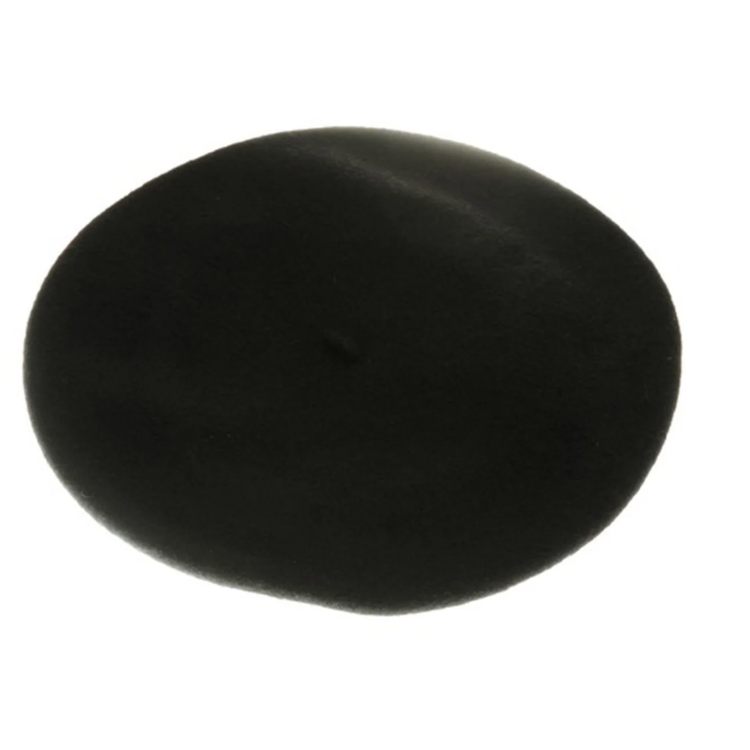 Black  Wool Felt Beret Luxury Hats and Headwear from Isabella Josie