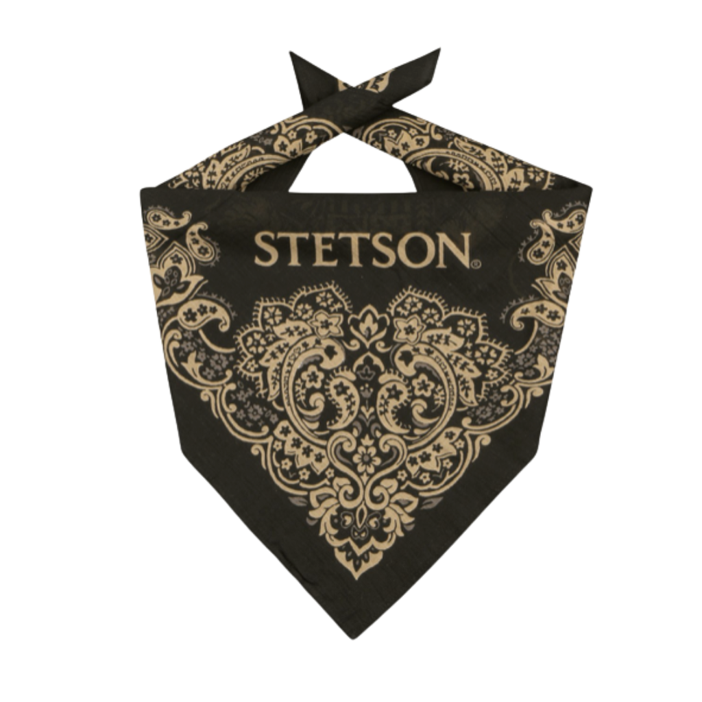 Black Paisley Western Bandana Stetson