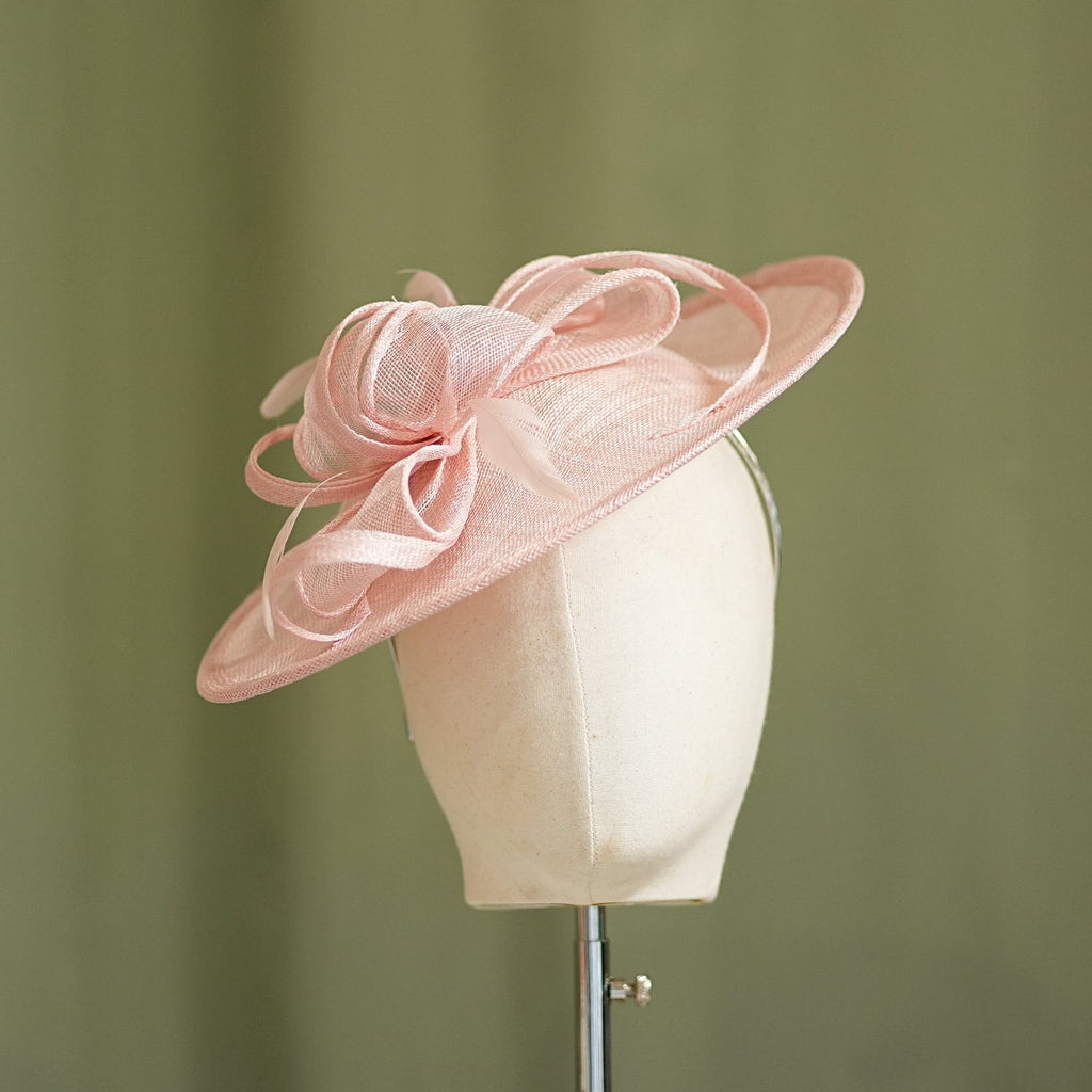 Candy Pink Travel Disc Hatinator Wedding Guest from Sussex Hats by Isabella Josie