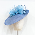 Clara: Cornflower Blue Disc Style Hat | Isabella Josie