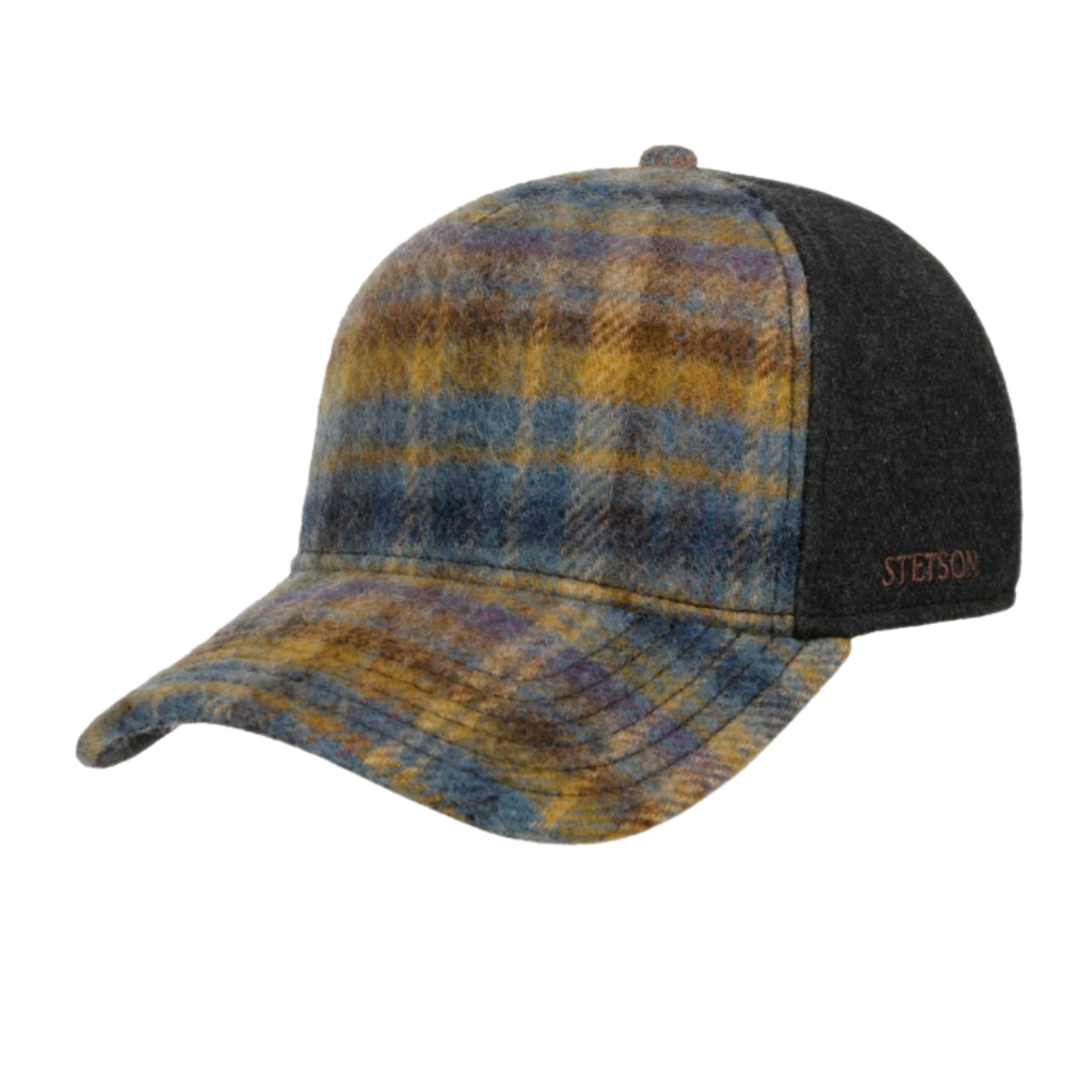 Stetson Wool Check Trucker Cap 7760302