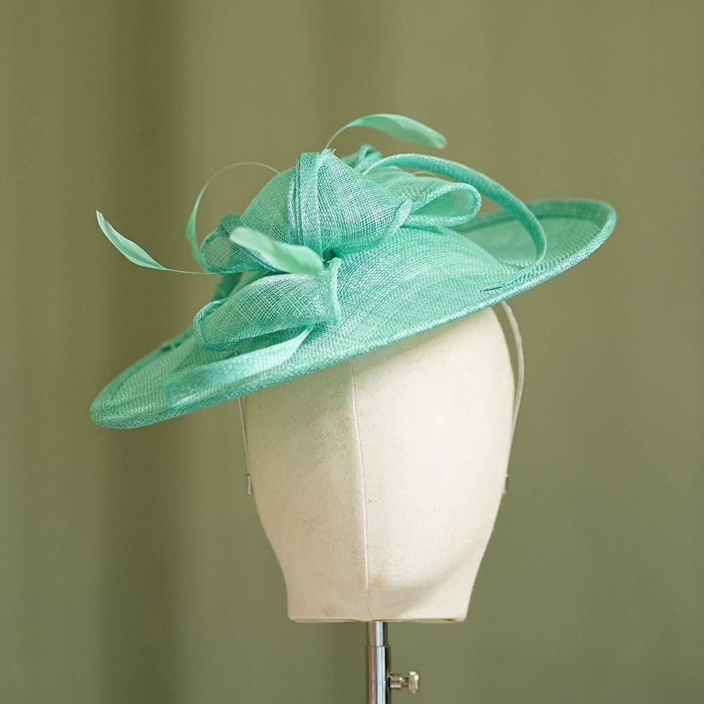 Fern Travel Disc Hatinator Wedding Guest from Sussex Hats by Isabella Josie