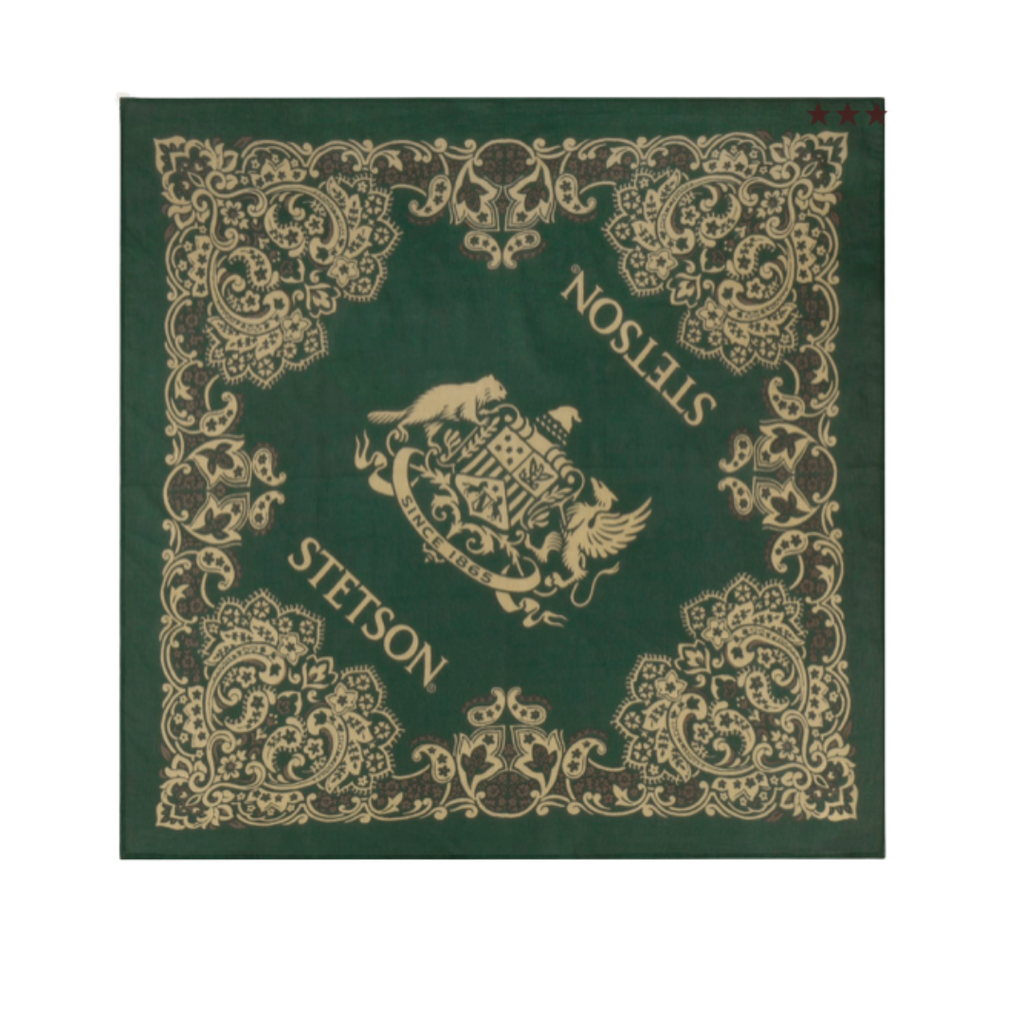 Green Paisley Western Bandana Stetson