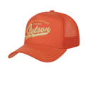 Heritage Since 1865 Classic Trucker Hat in Coral Orange