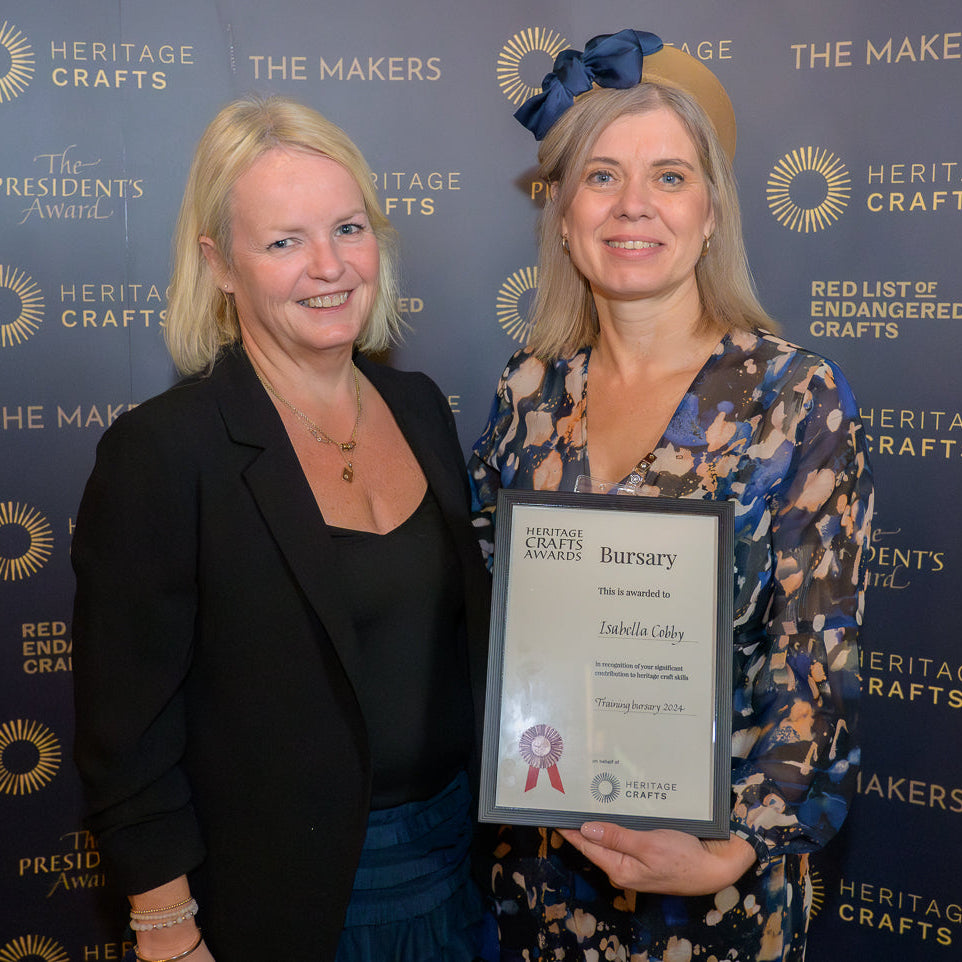 Isabella Josie winner of Heritage Craft Award Bursary for Mens hat making