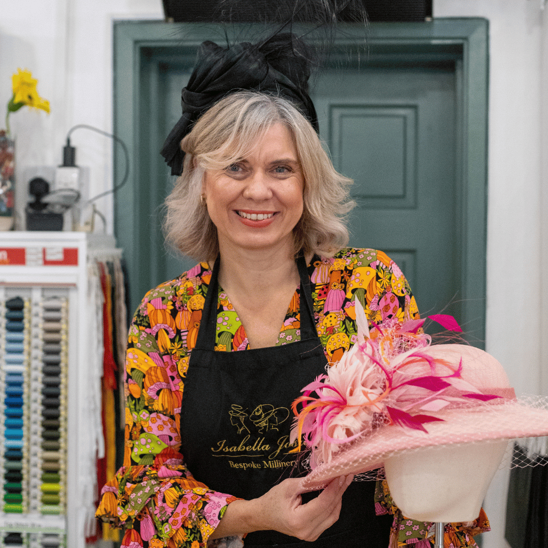Isabella Josie in her Arundel  Hat Shop Sussex