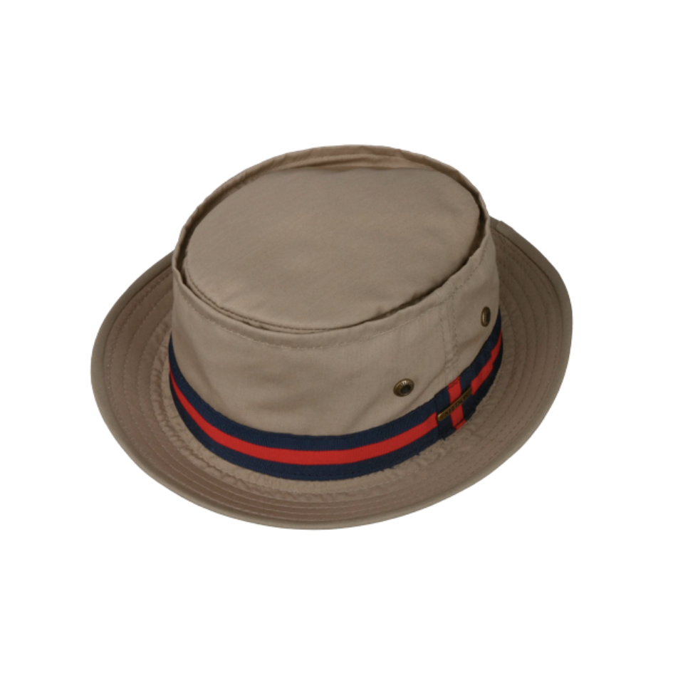 Beige Khaki Brown bucket hat  by Stetson as seen on Bob Mortimer of Gone fishing 