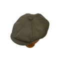 Khaki Irish Linen Baker Boy Cap