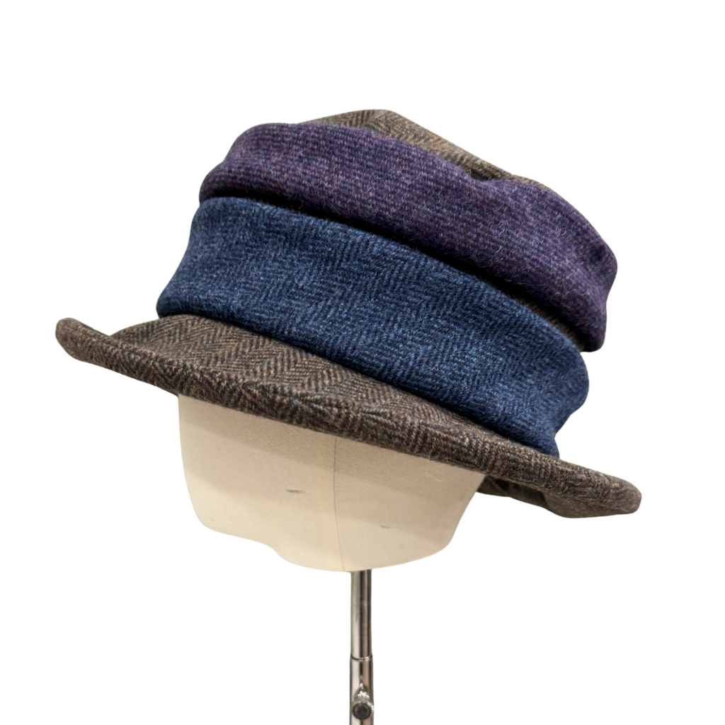 Ladies Tweed Winter Hat with Brim