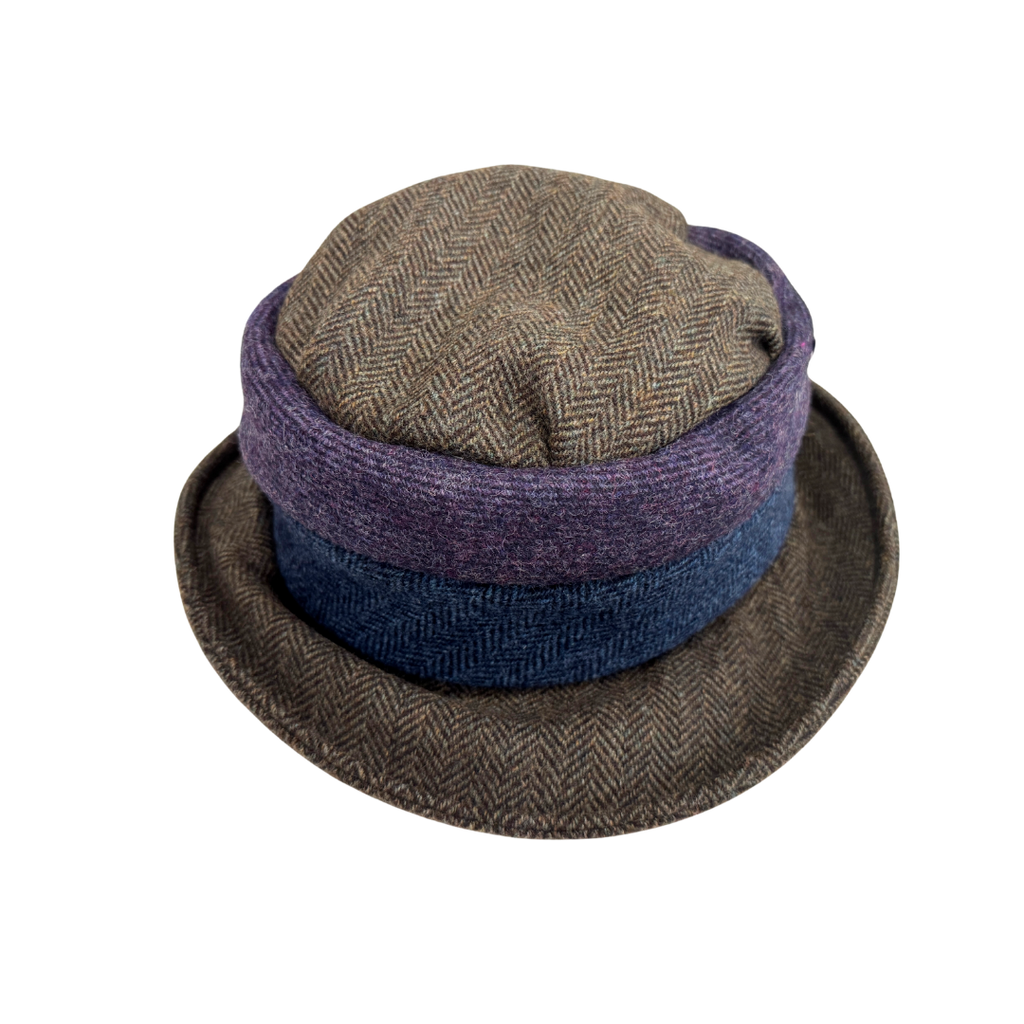 Ladies Tweed Winter Hat with Brim