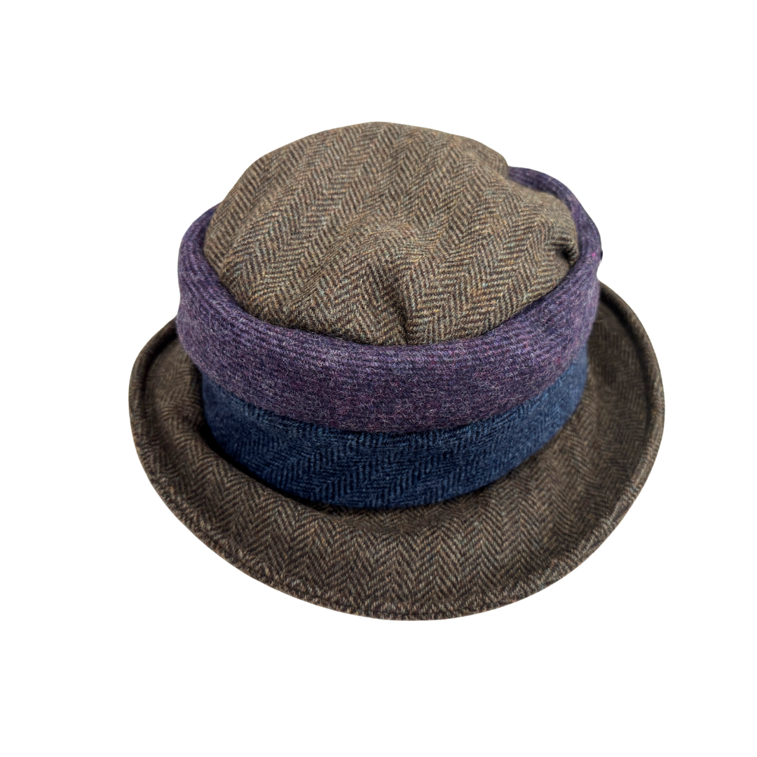 Ladies Tweed Winter Hat with Brim