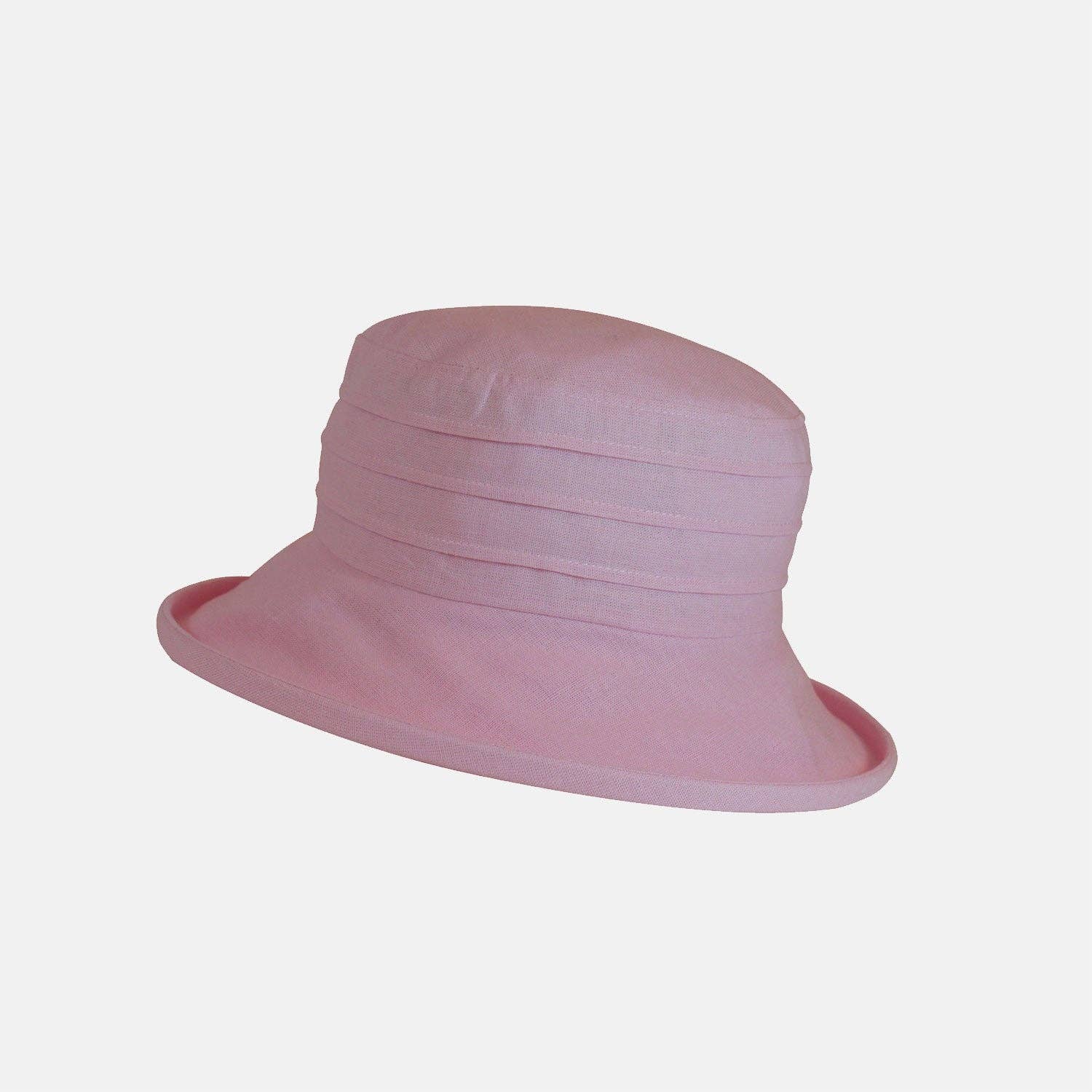 Linen Packable Sun Hat with Medium 8cm Brim– Handcrafted in England