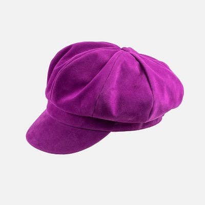 Magenta Ladies Bakerboy Cap by Proppa Toppa at Sussex Hats by Isabella Josie