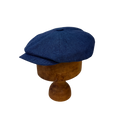 Marine Blue Irish Linen Baker Boy Cap