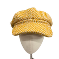 Mustard Tweed Fleck Bakerboy Ladies Cap