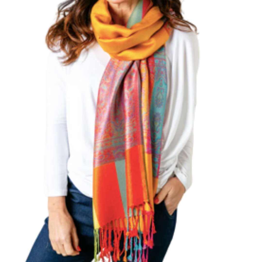Mustard Jewel Seville Pashmina