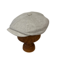 Natural Irish Linen Baker Boy Cap