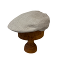 Natural Irish Linen Flat Cap