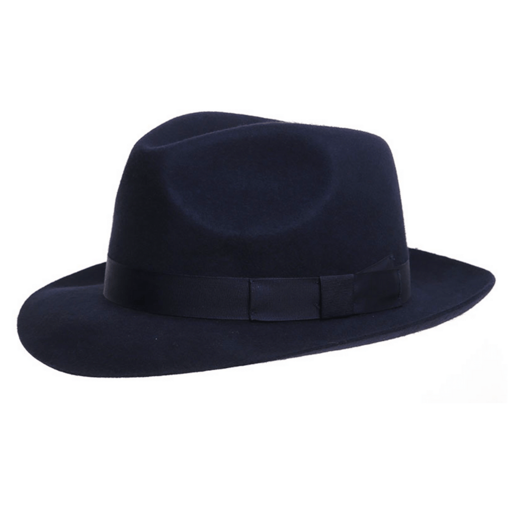 Navy Trilby Hat  by Denton from Sussex Hats by Isabella Josie