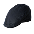Navy Waxed Cotton Flat Cap Failsworth