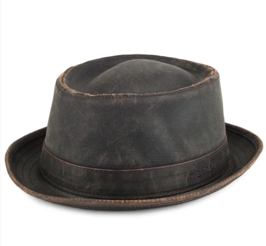 Odentdon water resistant cotton PES pork pie hat by Stetson from Sussex Hats by Isabella Josie