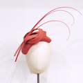 Penny Coral Pink Asymmetric Cocktail Hat | Isabella Josie
