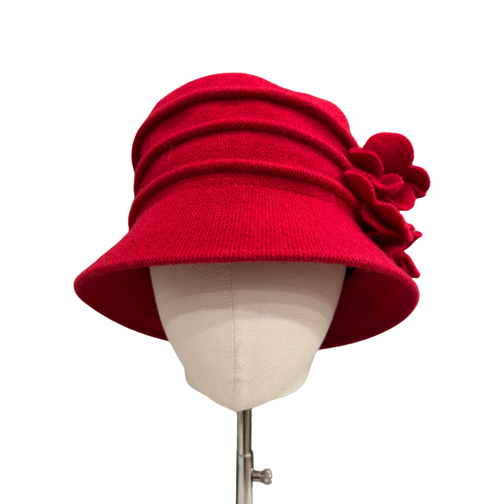 Ladies Winter Wool Cloche Hat