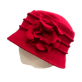 Ladies Winter Wool Cloche Hat