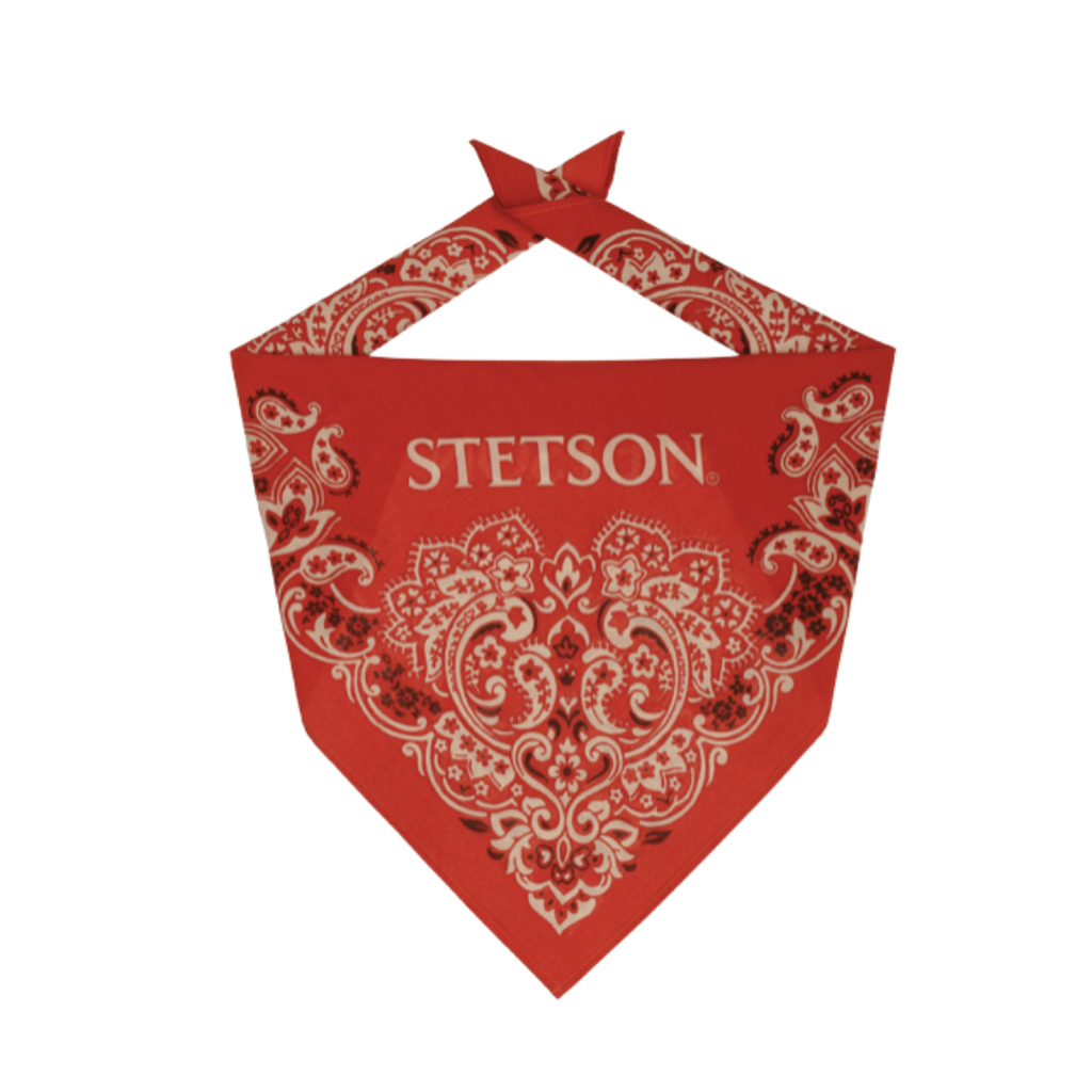 Red Paisley Western Bandana Stetson