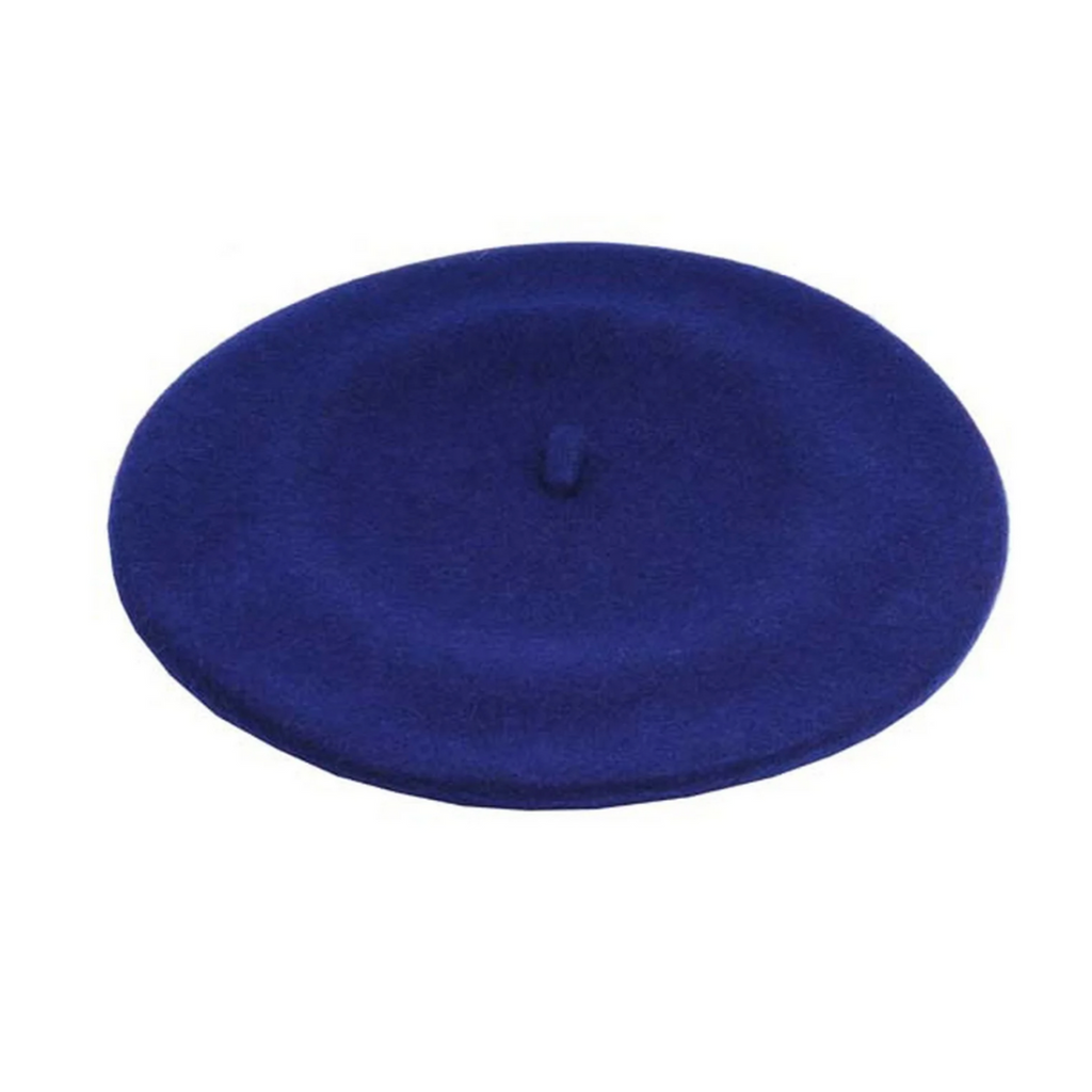 Royal Blue Wool Felt Beret ideal for Goodwood Revival from Sussex Hats by Isabella Josie Arundel