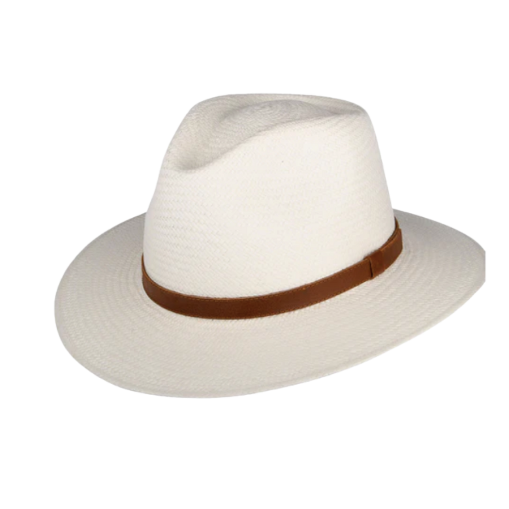 Brisa Safari Panama Hat  - Natural and Bleached Straw