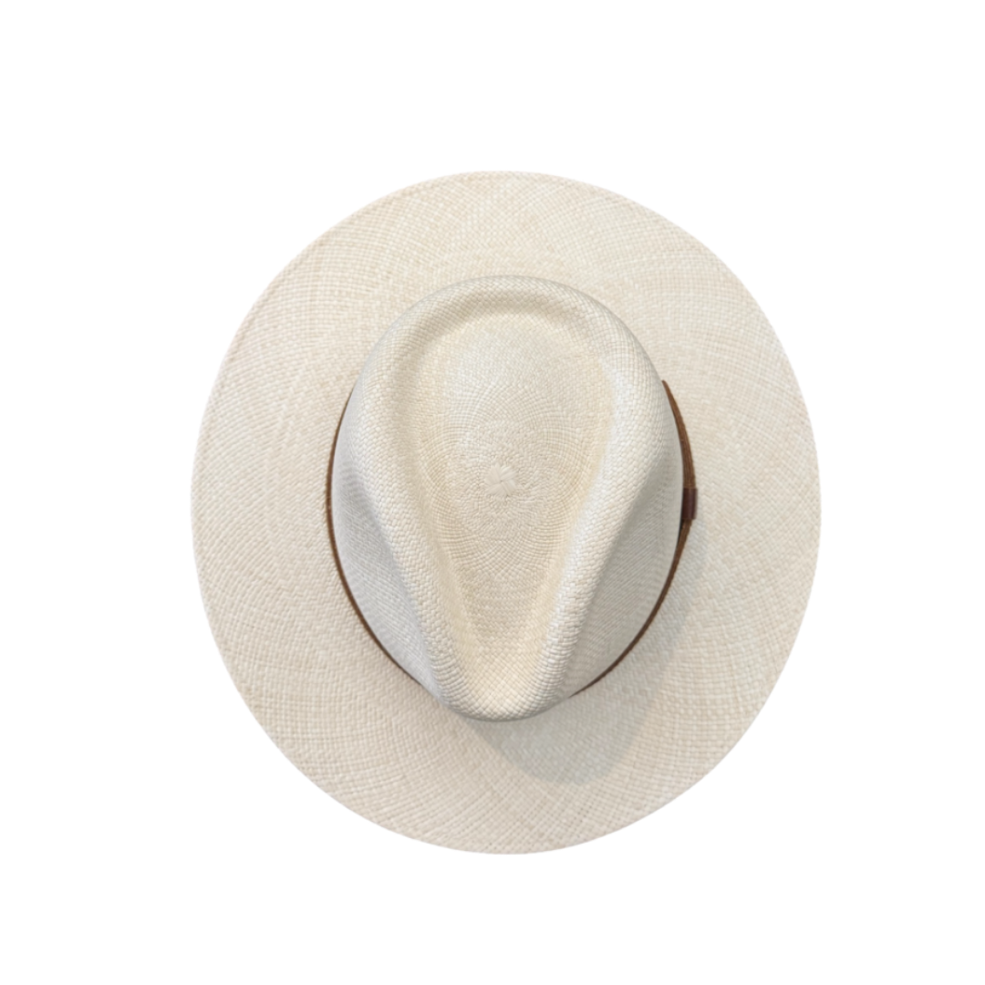 Brisa Safari Panama Hat  - Natural and Bleached Straw