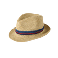 Santo Crocheted Toyo Straw Trilby Hat – Natural
