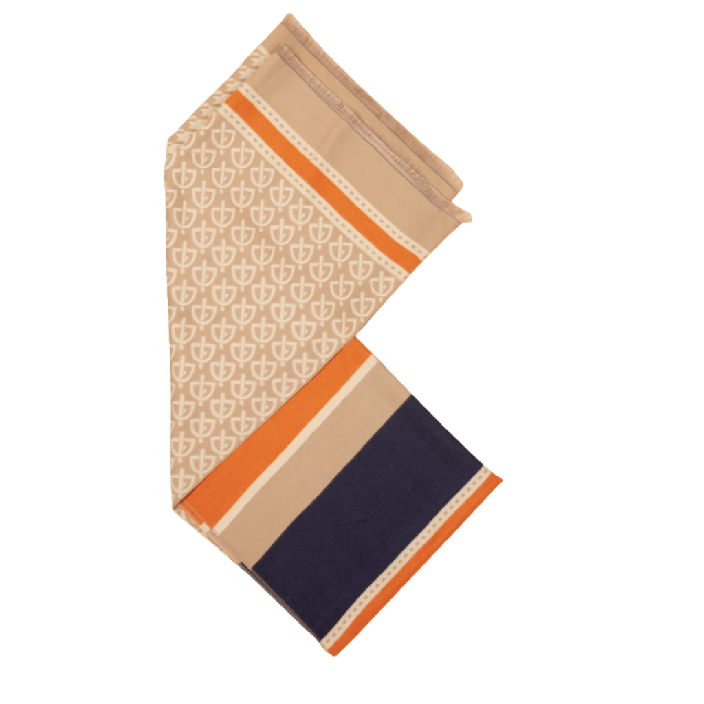 Sigil Luxe Scarf Navy Orange