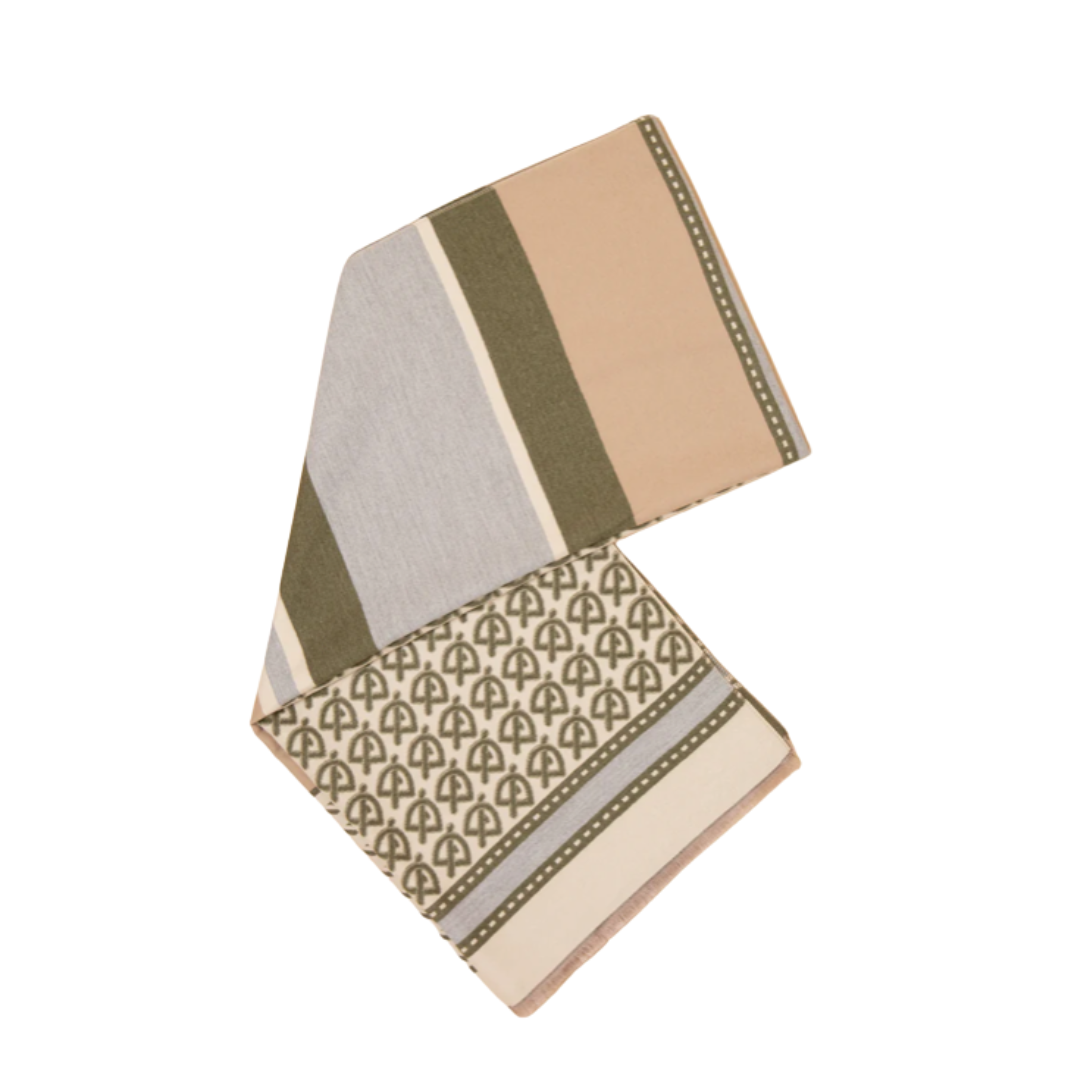 Sigil Luxe Scarf Taupe Green