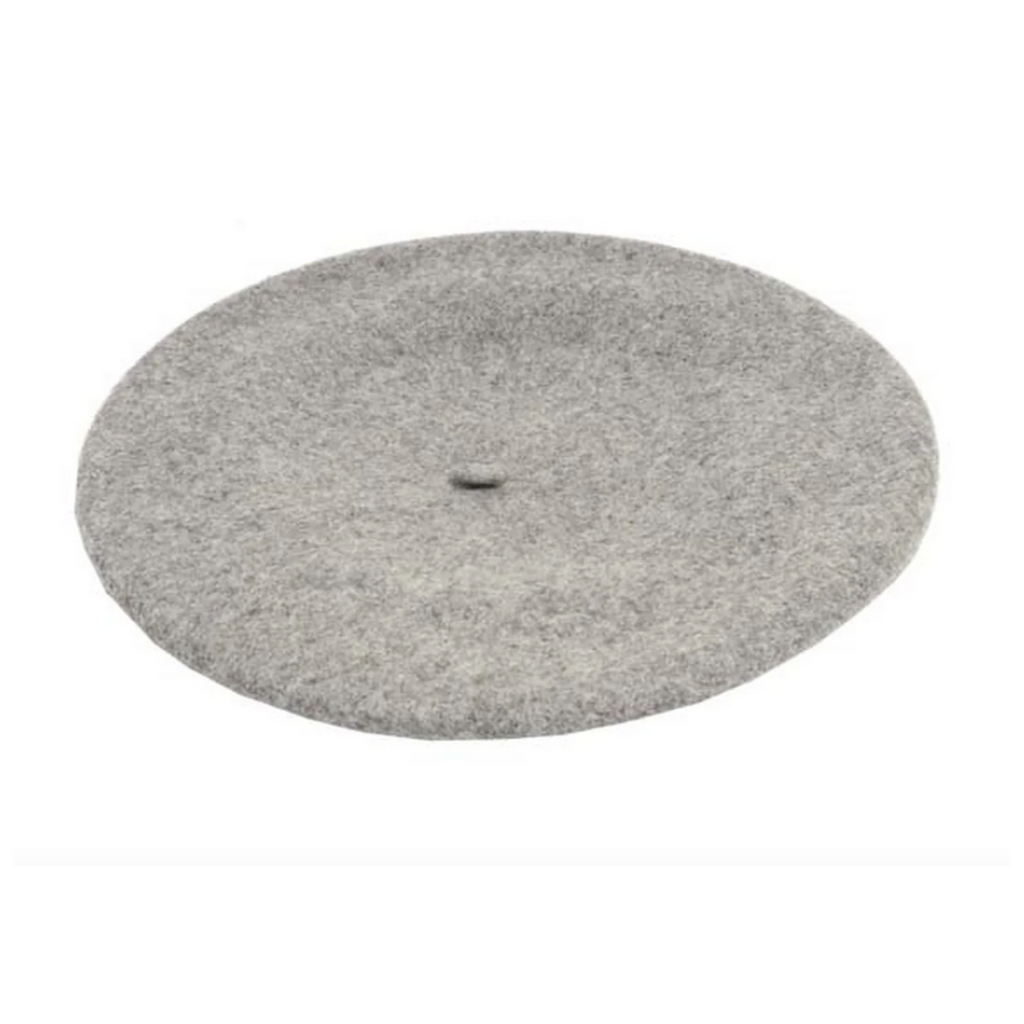 Silver Light Grey Wool Felt Beret ideal for Goodwood Revival from Sussex Hats by Isabella Josie Arundel