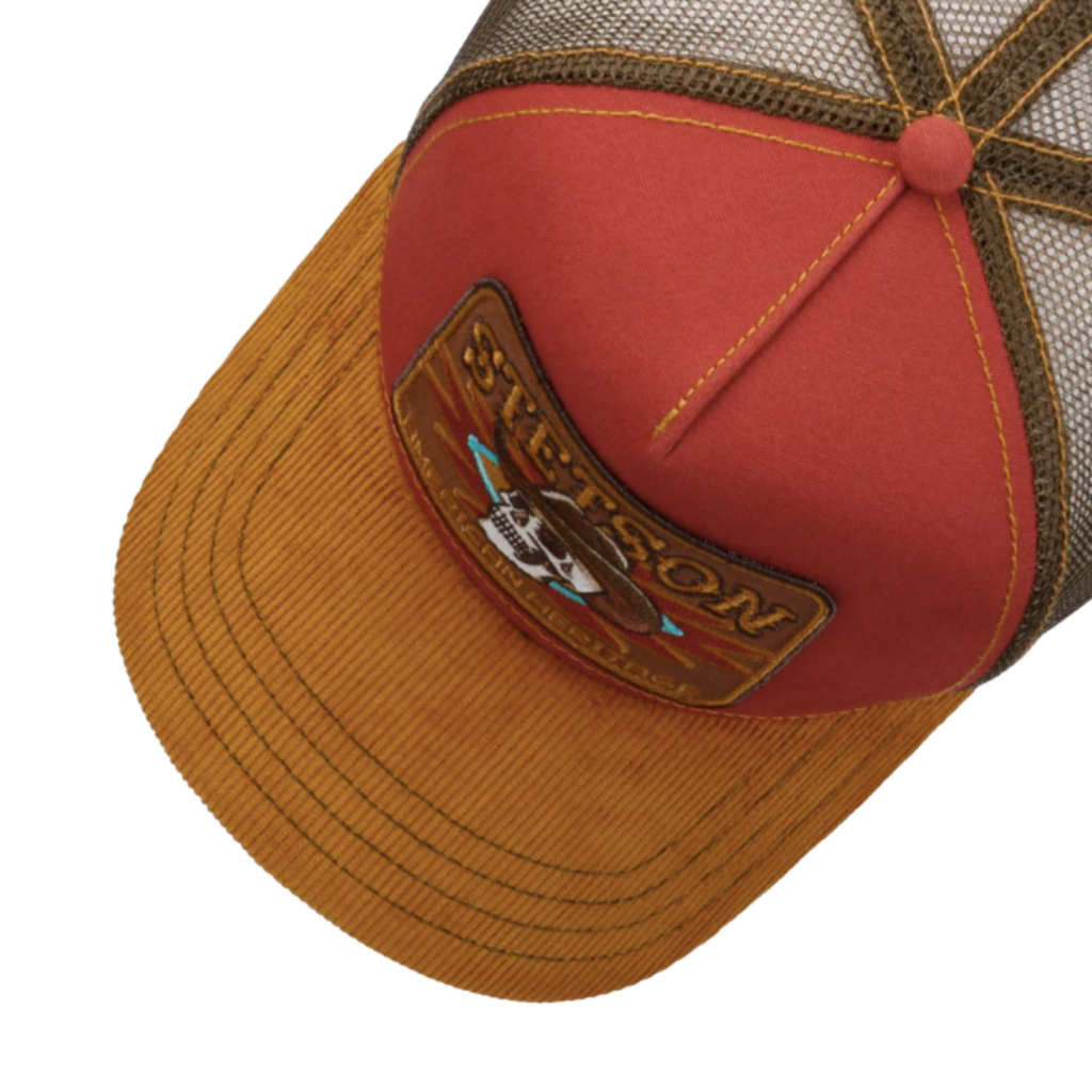 Skull Stetson American Baseball Trucker Cap Adjustable Snapback 7741106