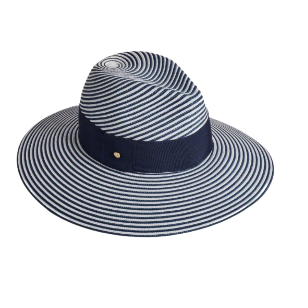 Sorrento - Two Tone Braid Ladies Summer Fedora