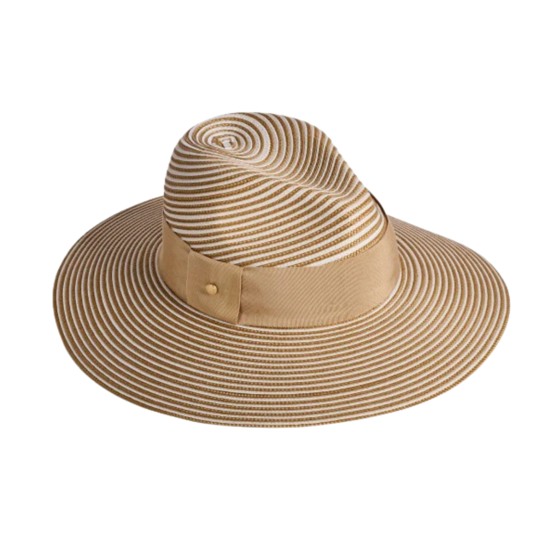 Sorrento - Two Tone Braid Ladies Summer Fedora