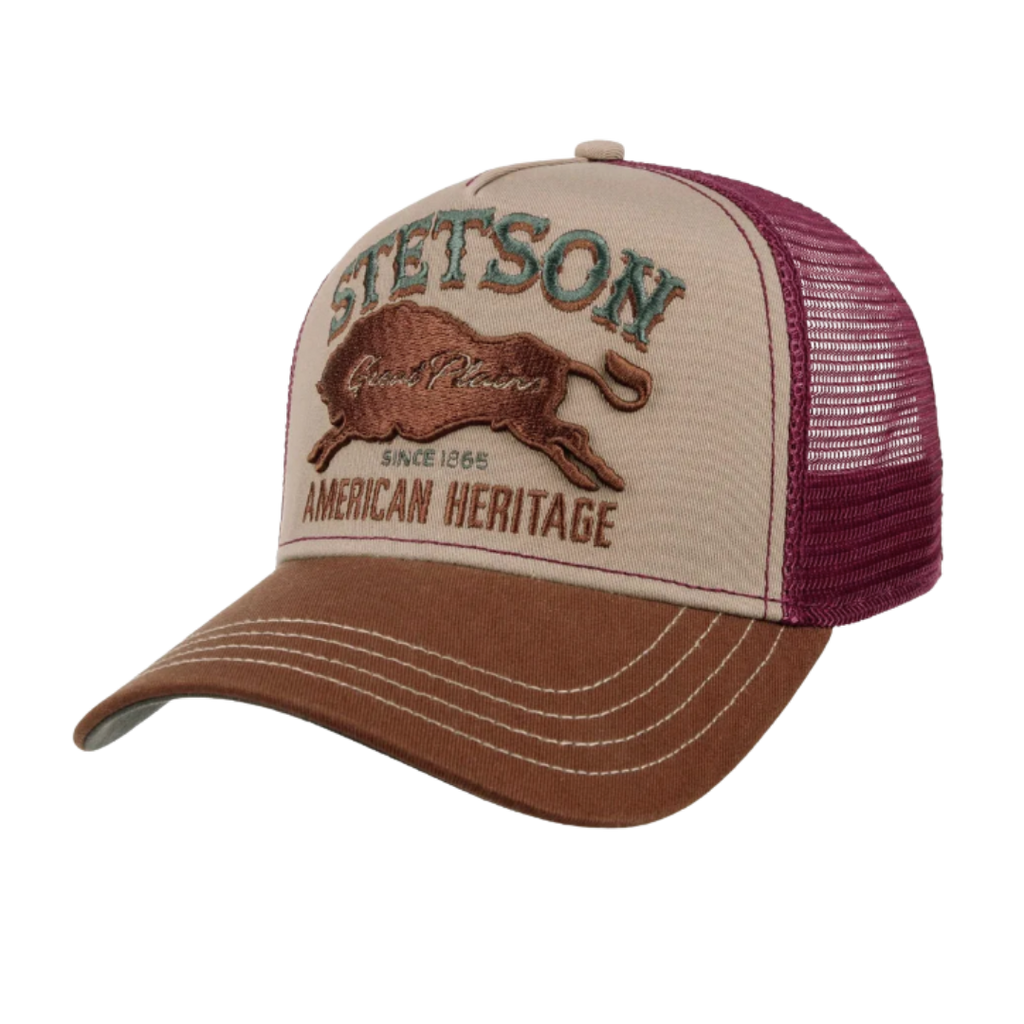 Stetson Great Plains Baseball Trucker Cap Adjustable Snapback 7751152