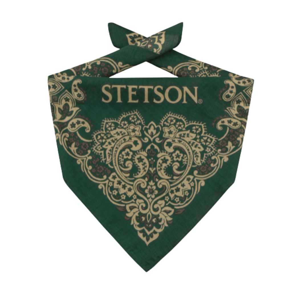 Green Paisley Western Bandana Stetson