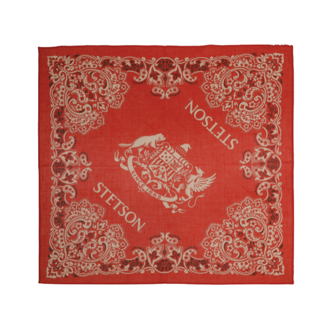 Red Paisley Western Bandana Stetson