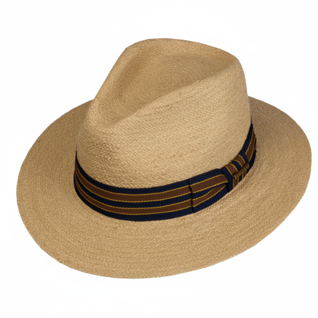 Stetson Yescott Traveller Rafia Fedora Hat from Sussex Hats by Isabella Josie