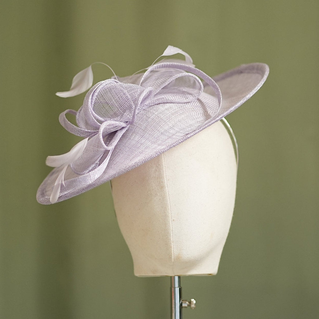 Sweet Lavender Travel Disc Hatinator Wedding Guest from Sussex Hats by Isabella Josie